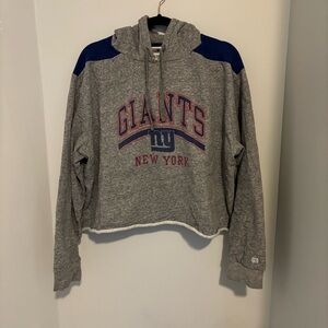 New York Giants Cropped Tailgate Collection Hoodie